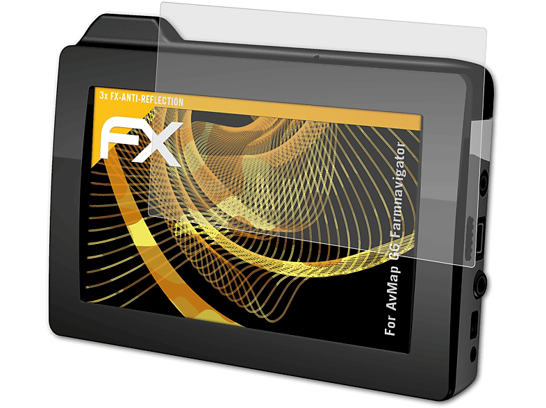 ATFOLIX 3x FX-Antireflex Displayschutz(für AvMap G6 Farmnavigator)