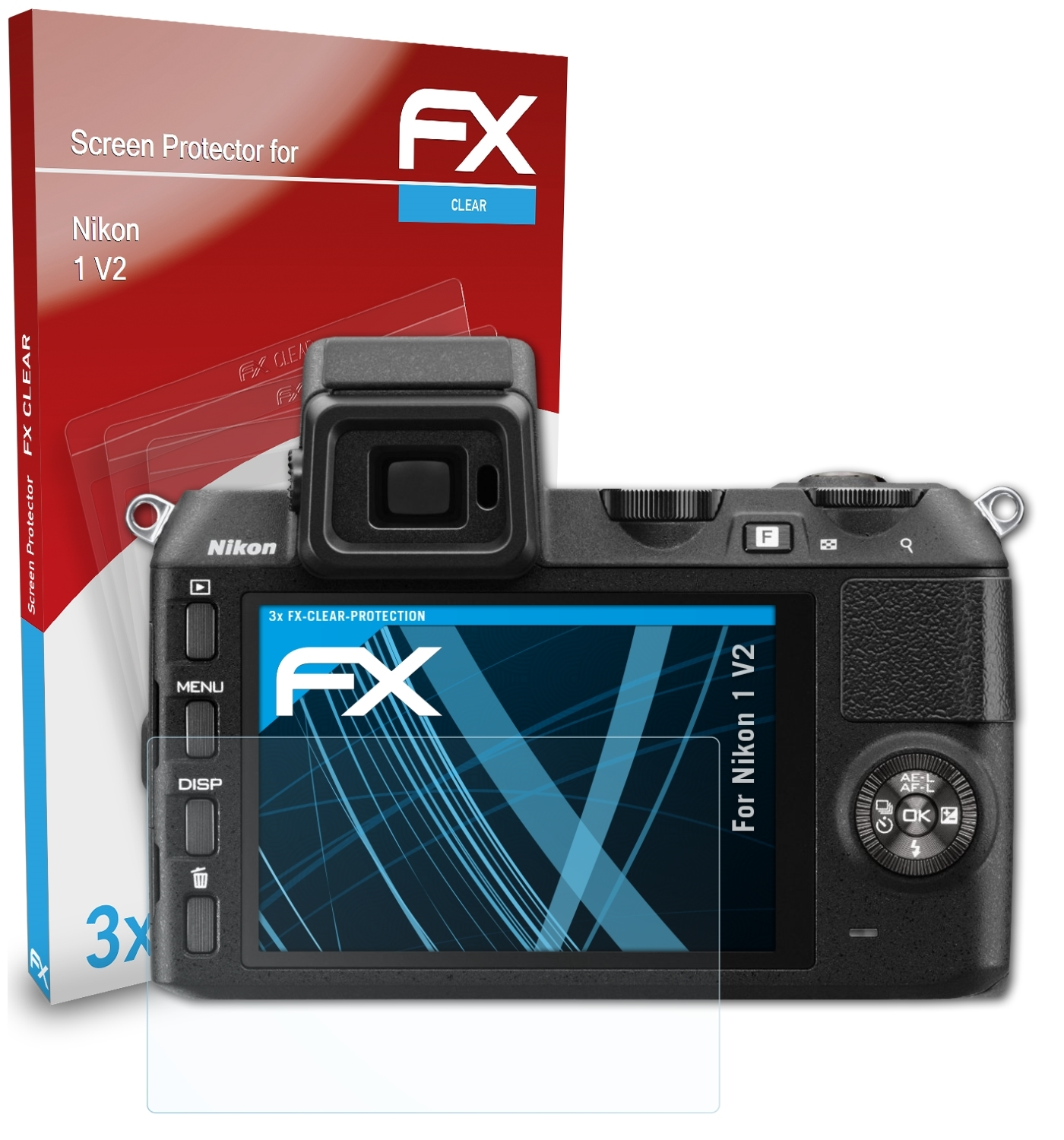 ATFOLIX Displayschutz(für FX-Clear 1 Nikon 3x V2)