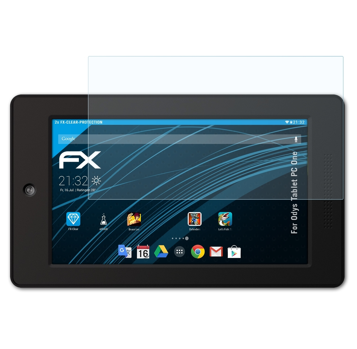 Displayschutz(für Odys ATFOLIX 2x PC FX-Clear One) Tablet