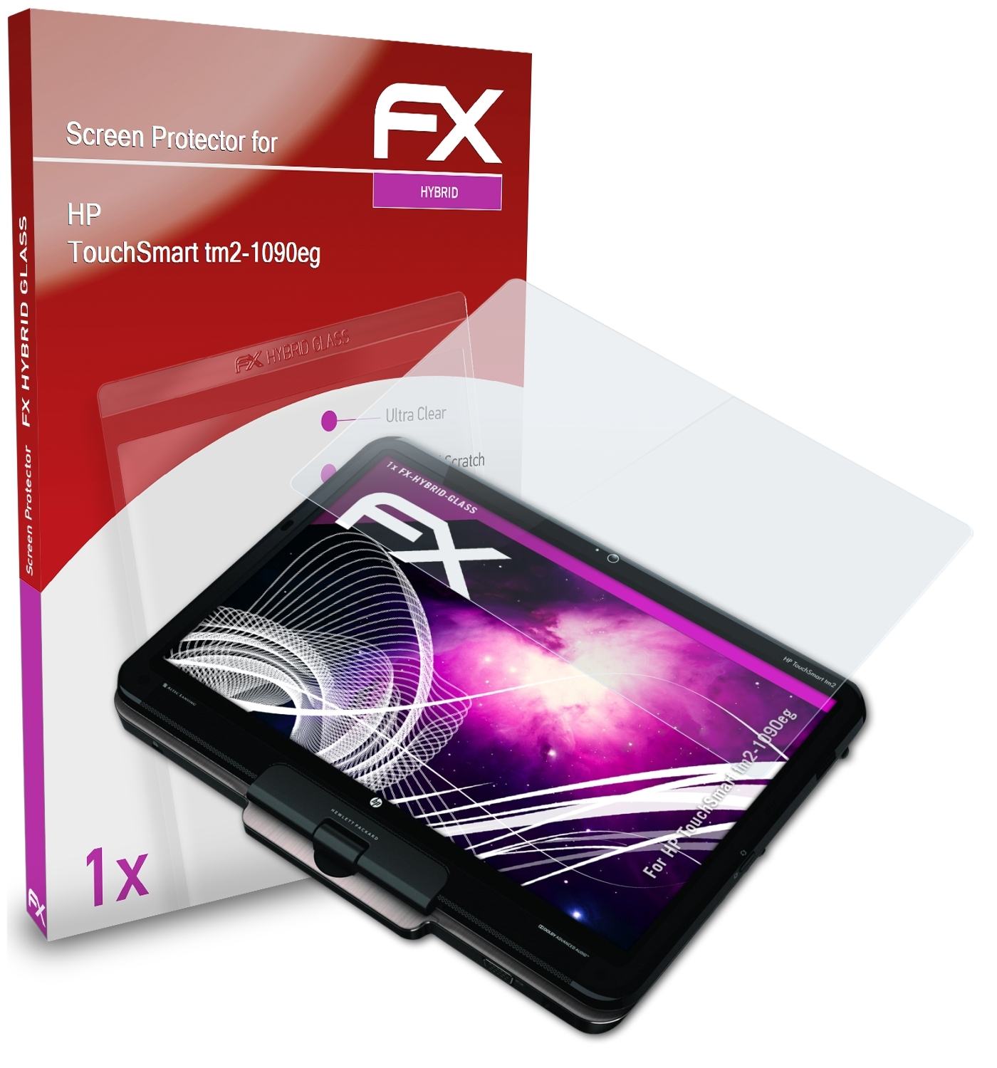 ATFOLIX FX-Hybrid-Glass Schutzglas(für tm2-1090eg) HP TouchSmart
