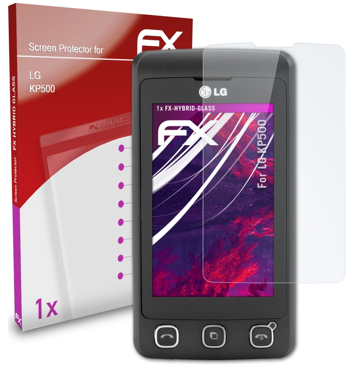 FX-Hybrid-Glass ATFOLIX LG Schutzglas(für KP500)