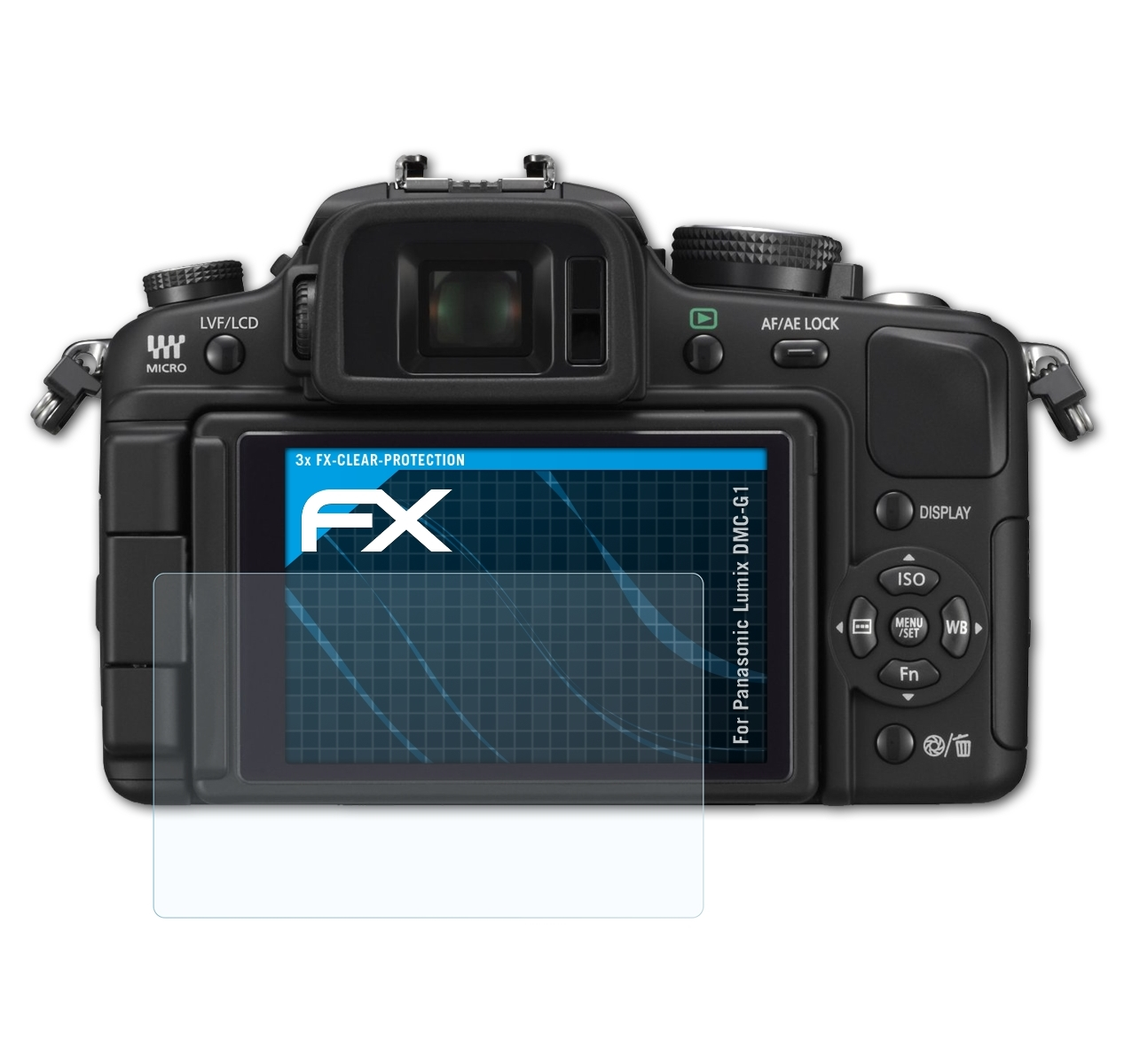 ATFOLIX 3x FX-Clear Displayschutz(für Panasonic DMC-G1) Lumix