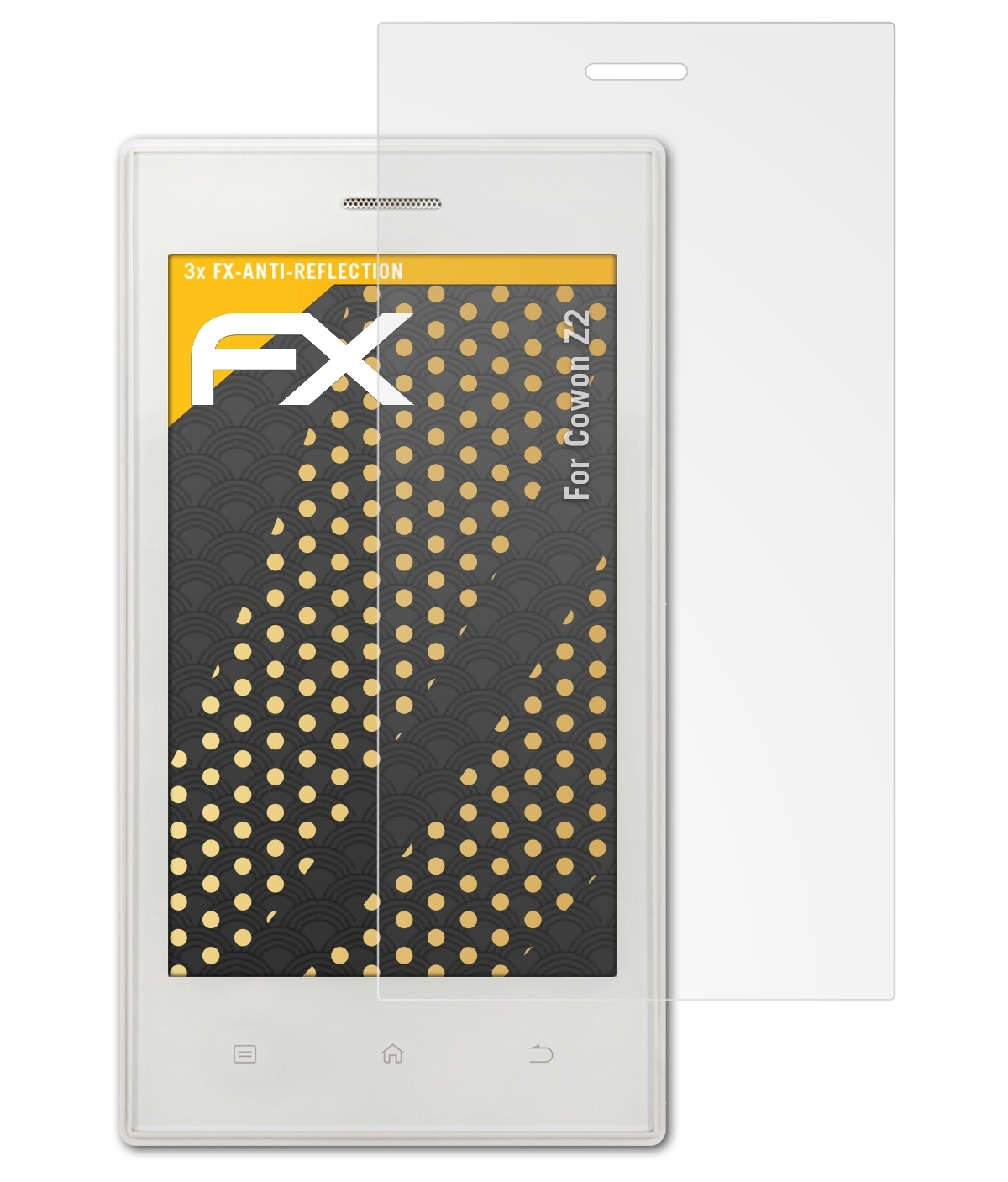 ATFOLIX FX-Antireflex 3x Z2) Displayschutz(für Cowon