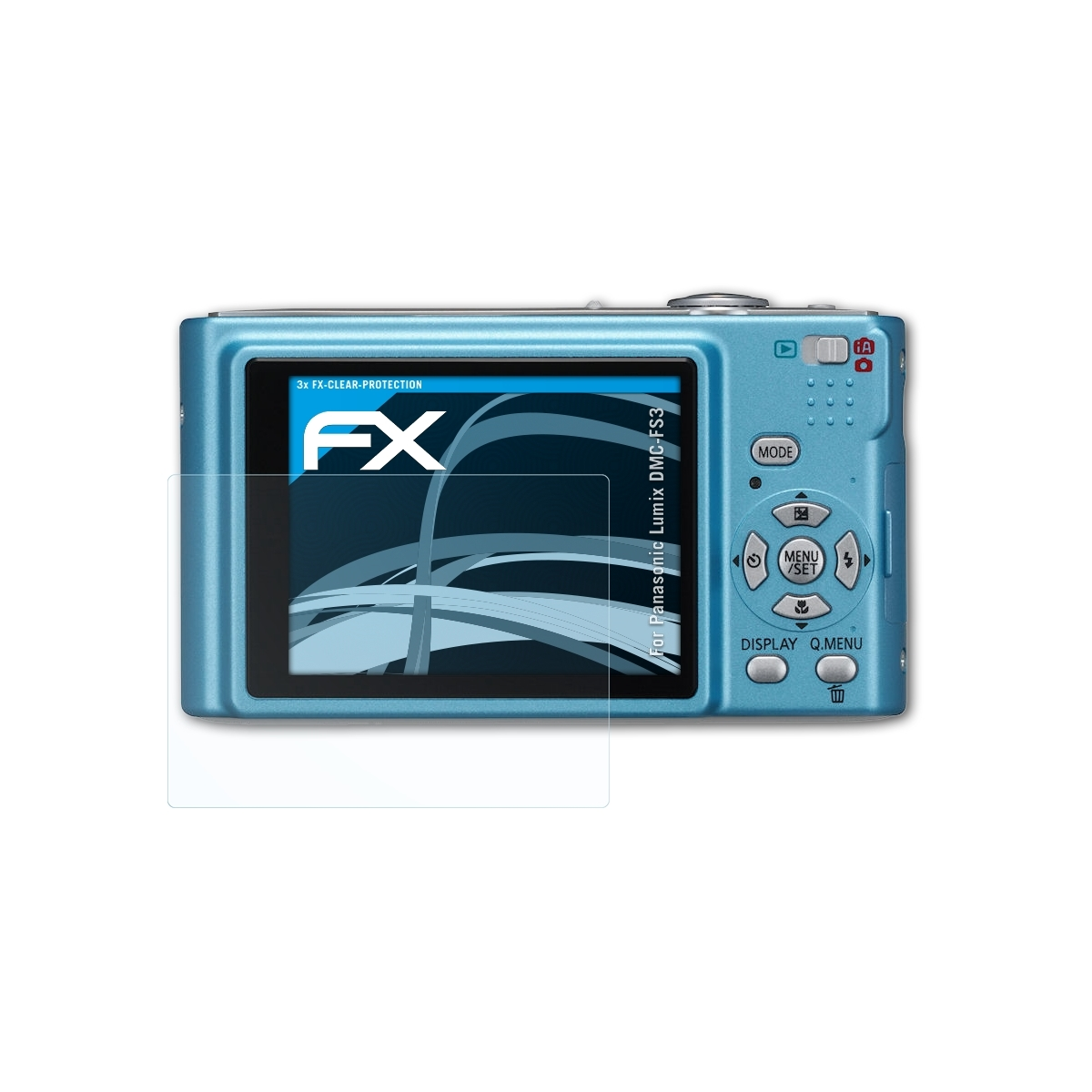 Displayschutz(für Lumix FX-Clear 3x DMC-FS3) ATFOLIX Panasonic