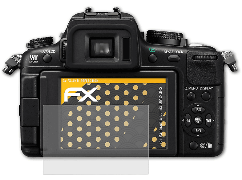 ATFOLIX 3x FX-Antireflex Displayschutz(für Panasonic Lumix DMC-GH2)