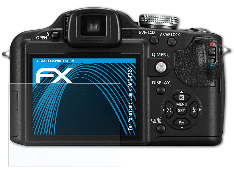ATFOLIX 3x FX-Clear Displayschutz(für Panasonic Lumix DMC-FZ28)