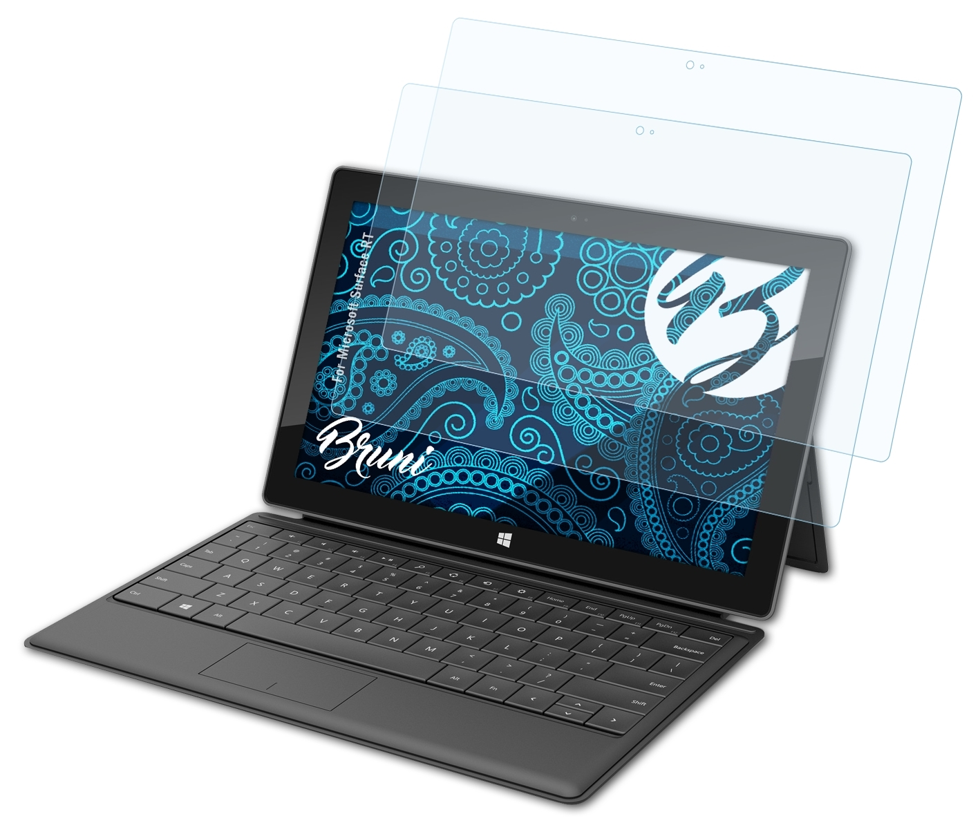 BRUNI 2x Basics-Clear Schutzfolie(für Microsoft Surface RT)