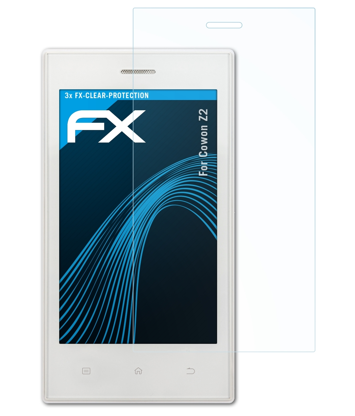 Displayschutz(für ATFOLIX Cowon Z2) FX-Clear 3x