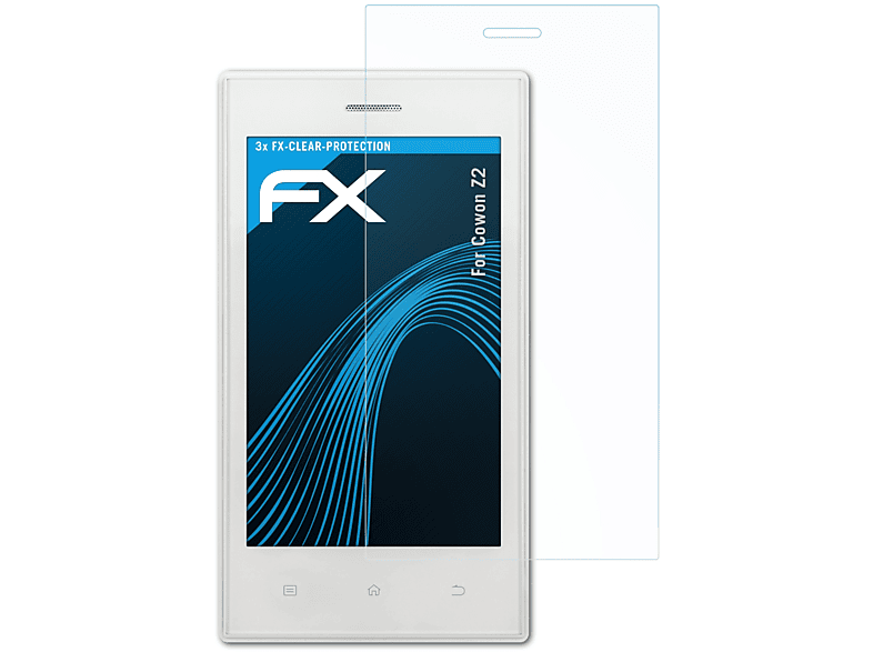 ATFOLIX 3x FX-Clear Displayschutz(für Cowon Z2)