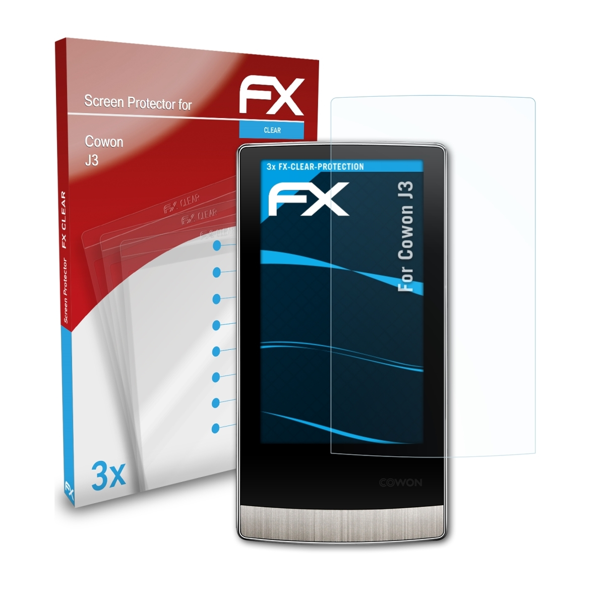 Displayschutz(für FX-Clear 3x J3) ATFOLIX Cowon