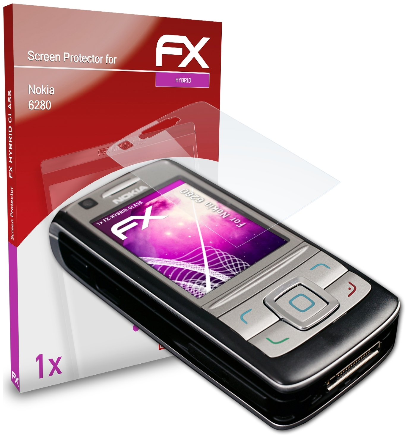 ATFOLIX FX-Hybrid-Glass Schutzglas(für Nokia 6280)