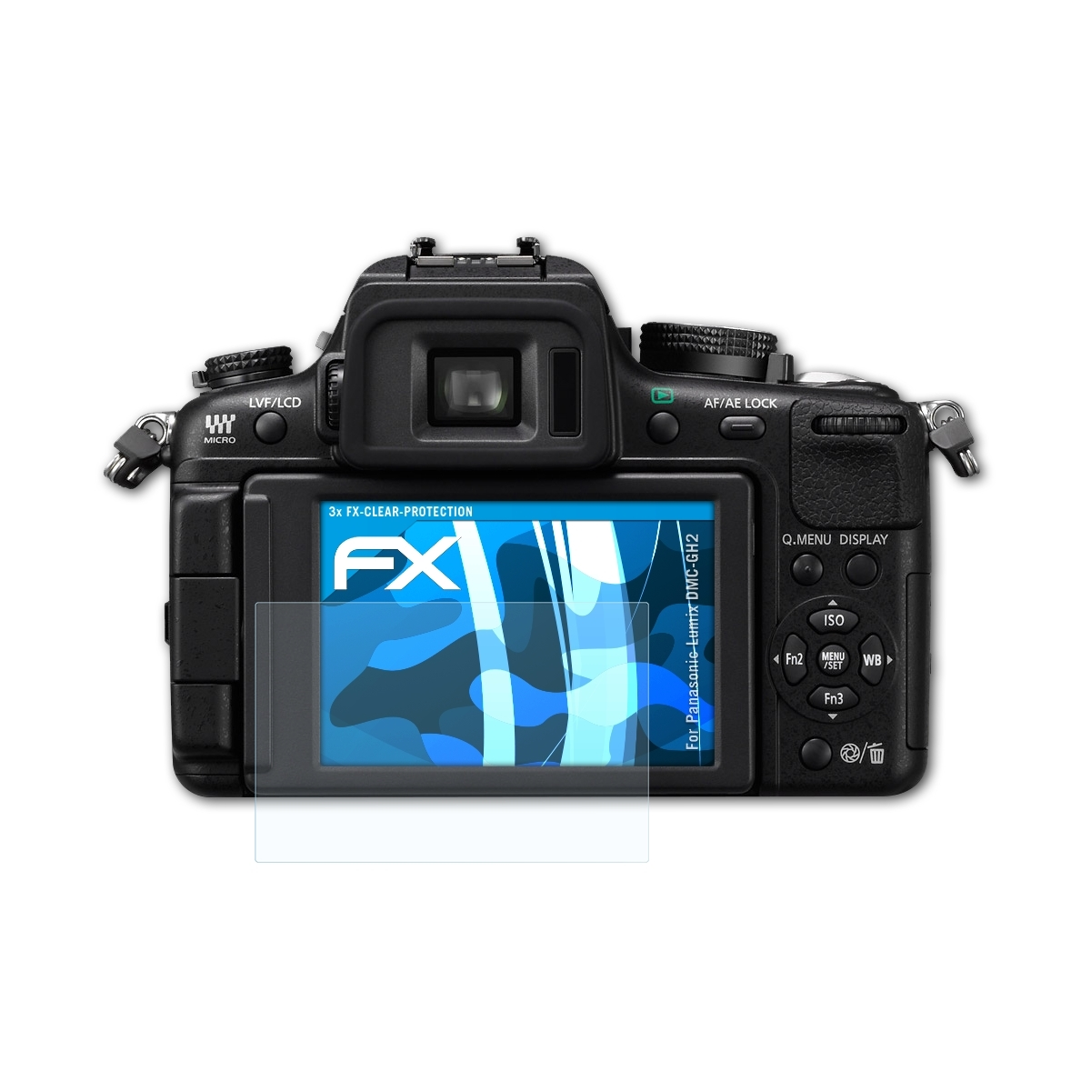 ATFOLIX 3x FX-Clear DMC-GH2) Panasonic Lumix Displayschutz(für