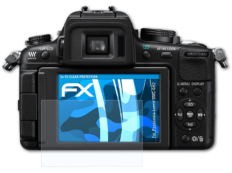 ATFOLIX 3x FX-Clear DMC-GH2) Panasonic Lumix Displayschutz(für