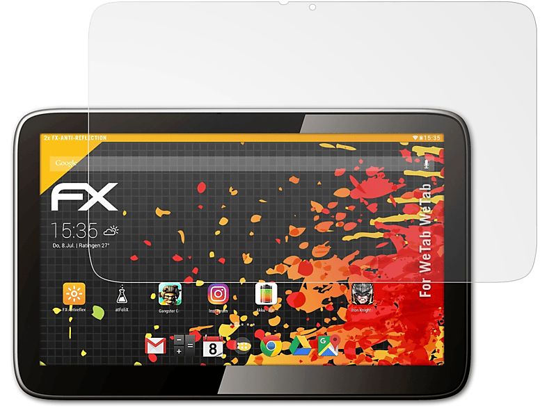 WeTab 2x FX-Antireflex Displayschutz(für WeTab) ATFOLIX