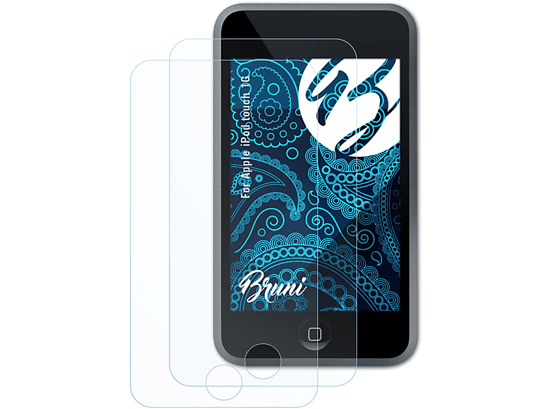 BRUNI 2x Schutzfolie(für Apple touch Basics-Clear 1G) iPod