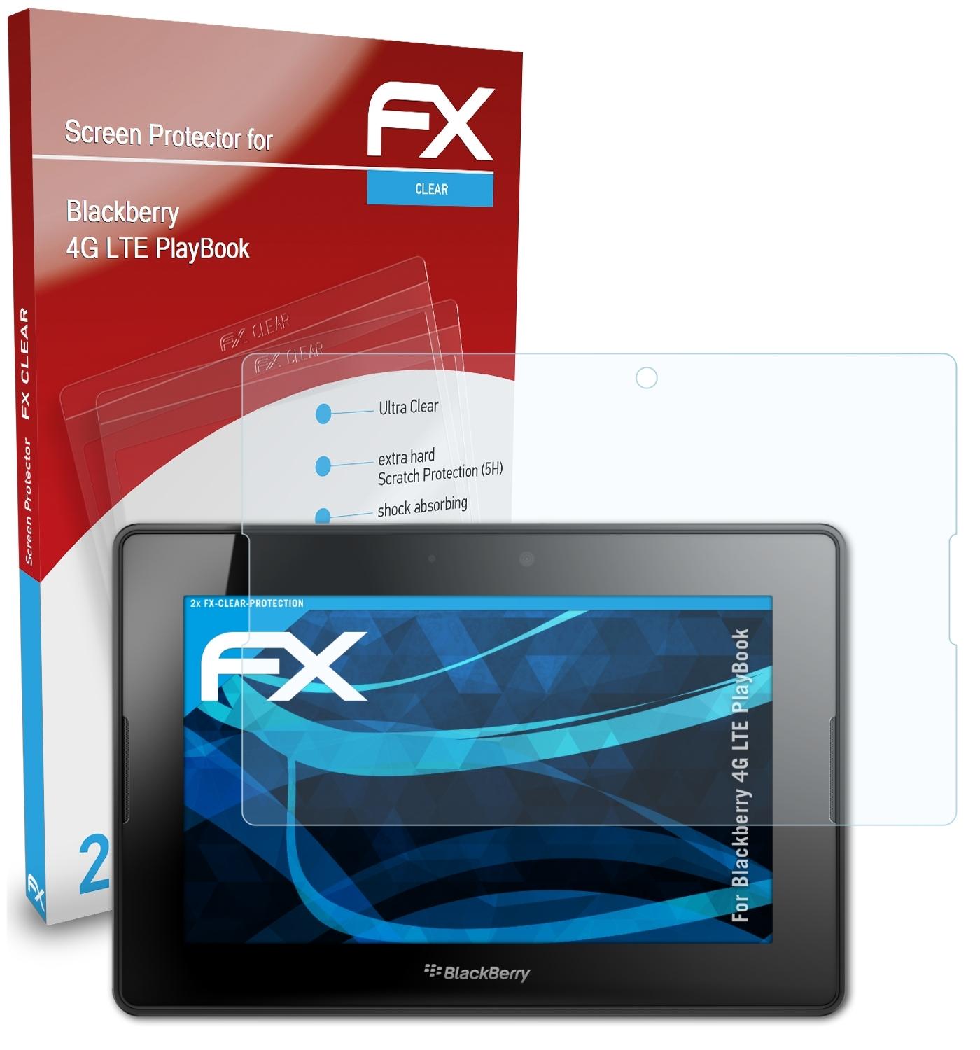 PlayBook) 2x ATFOLIX 4G Blackberry Displayschutz(für FX-Clear LTE