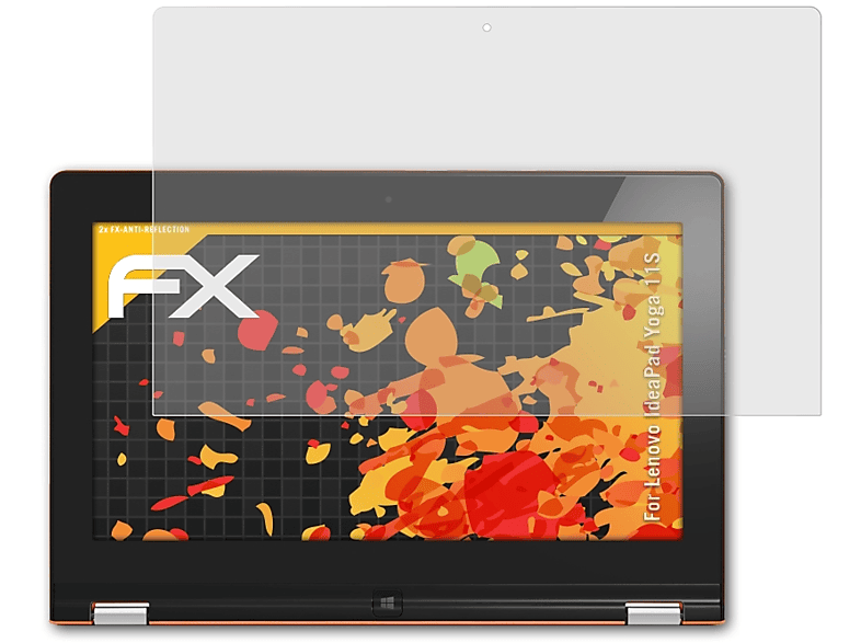 ATFOLIX 2x FX-Antireflex Displayschutz(für Lenovo IdeaPad Yoga 11S)
