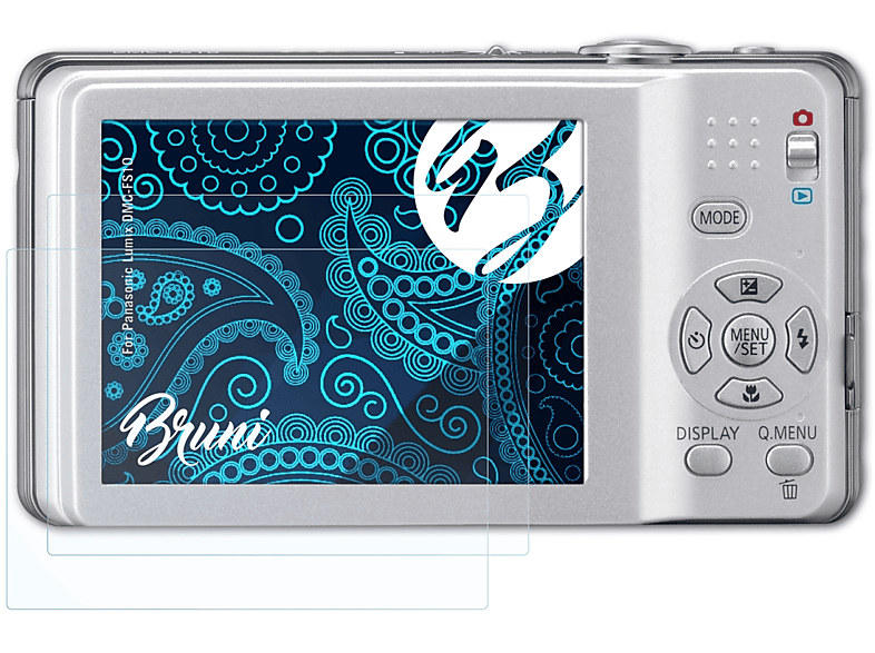 BRUNI 2x Basics-Clear Schutzfolie(für Panasonic DMC-FS10) Lumix