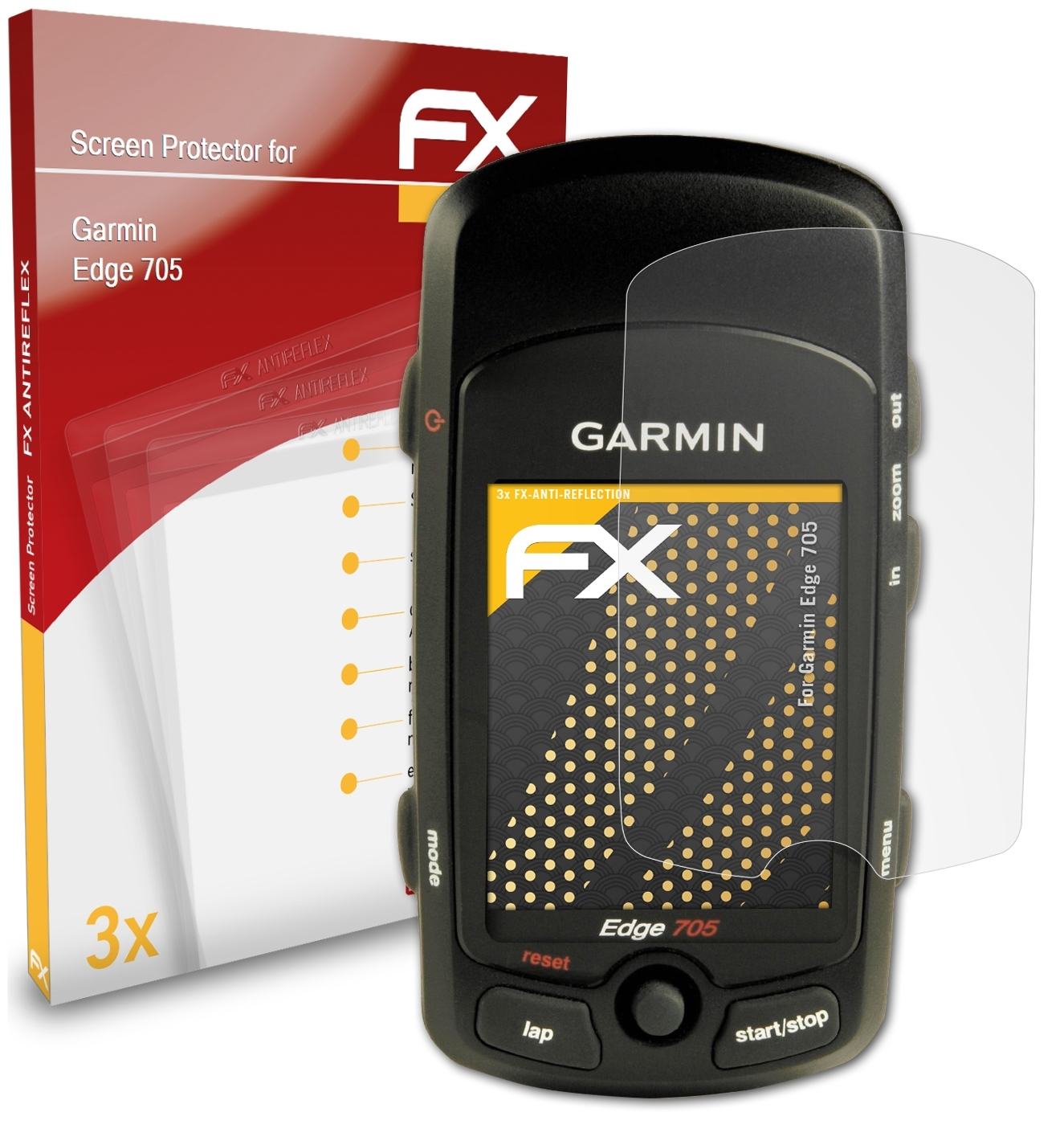 705) FX-Antireflex Displayschutz(für Garmin ATFOLIX 3x Edge