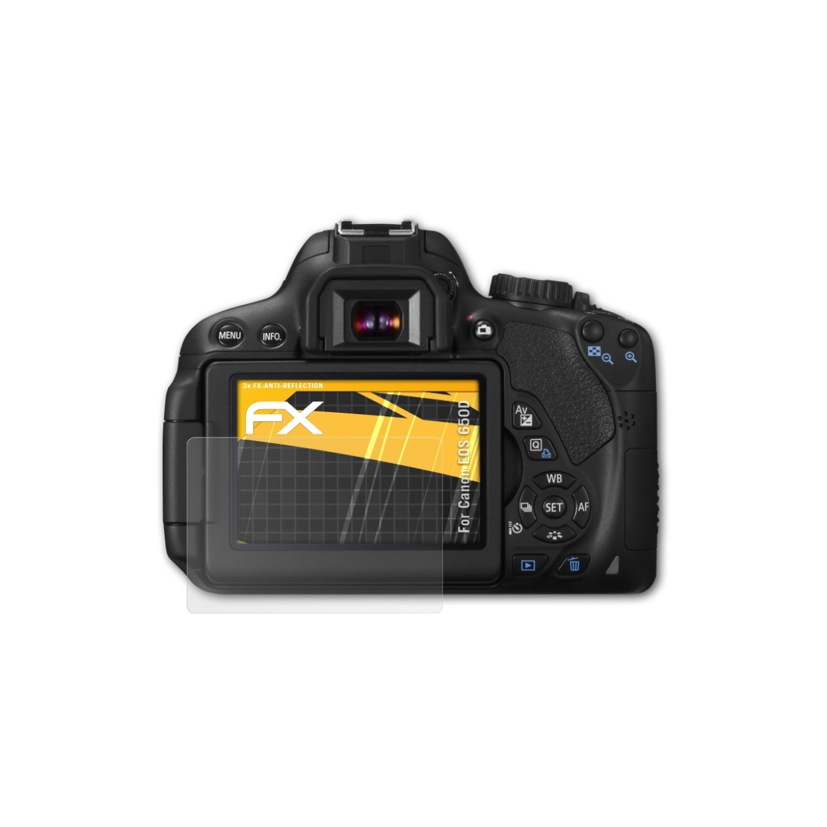 EOS Displayschutz(für 650D) ATFOLIX Canon 3x FX-Antireflex