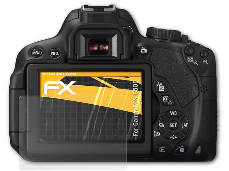 ATFOLIX 3x FX-Antireflex Displayschutz(für Canon EOS 650D)