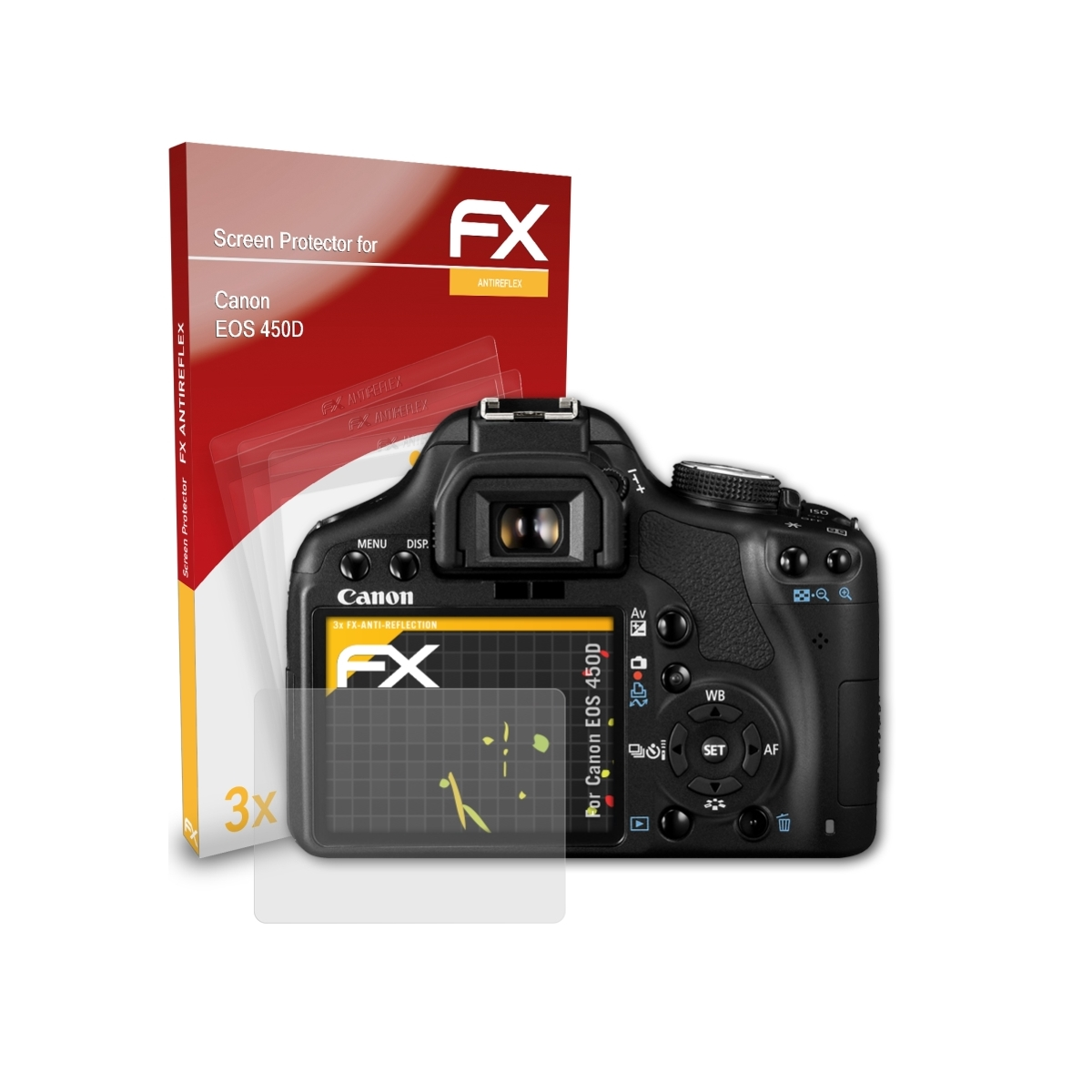 EOS Displayschutz(für ATFOLIX 450D) 3x FX-Antireflex Canon