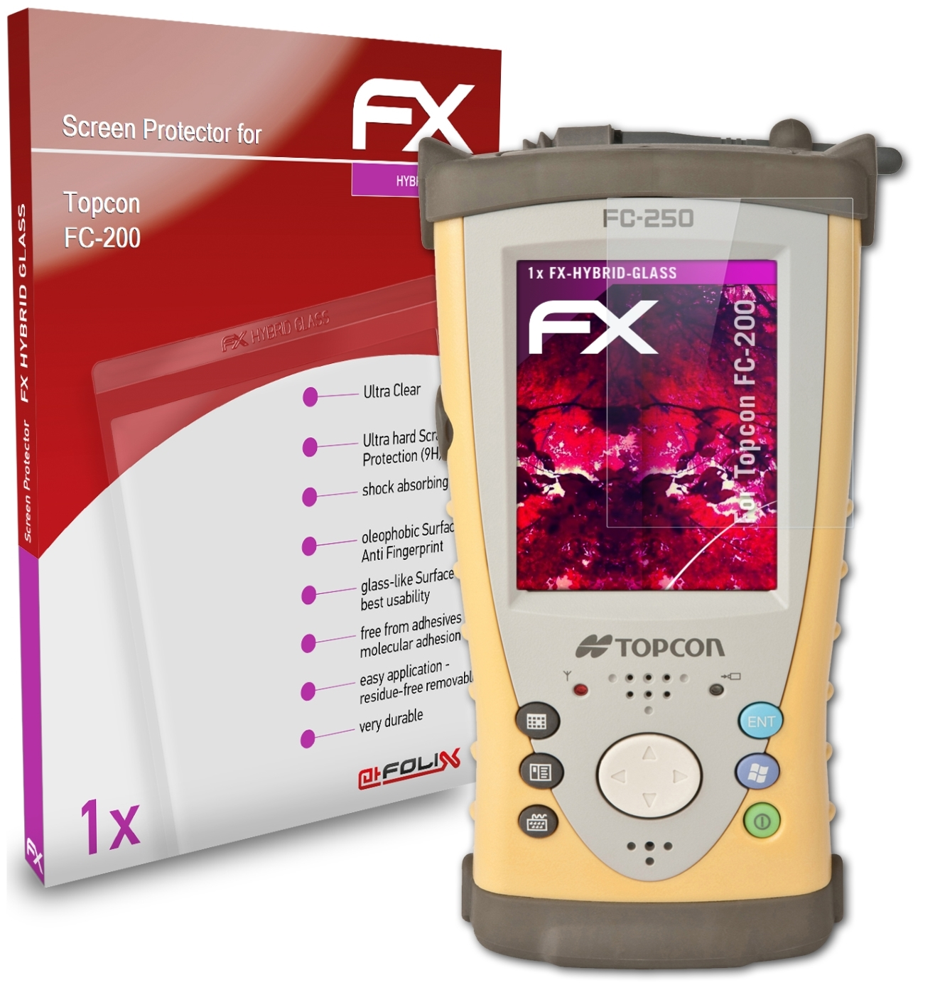 Topcon FX-Hybrid-Glass Schutzglas(für FC-200) ATFOLIX