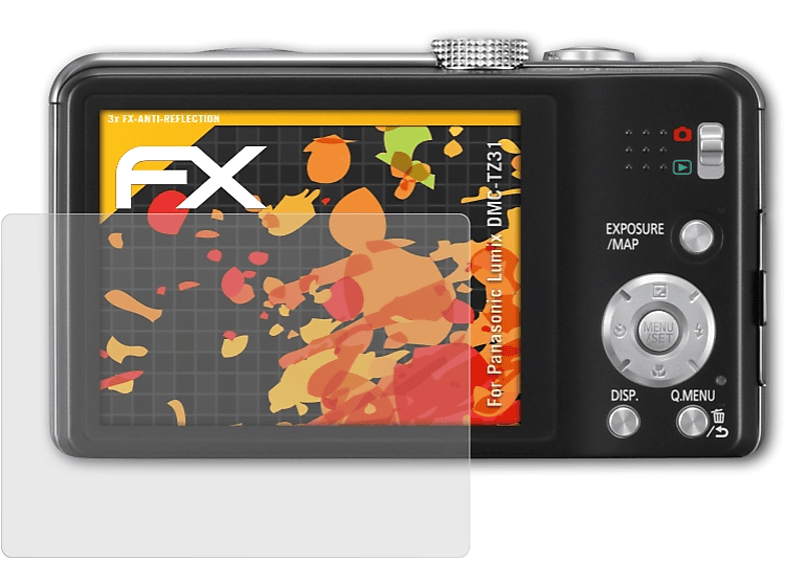 ATFOLIX 3x FX-Antireflex Displayschutz(für Panasonic Lumix DMC-TZ31)