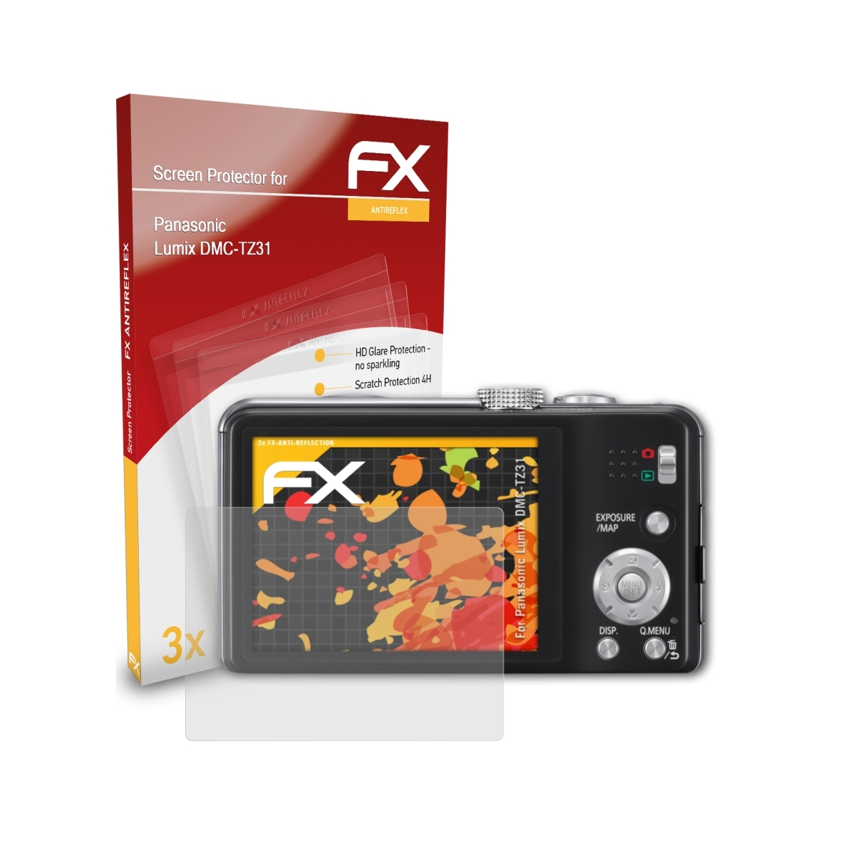 ATFOLIX 3x DMC-TZ31) Lumix Panasonic FX-Antireflex Displayschutz(für