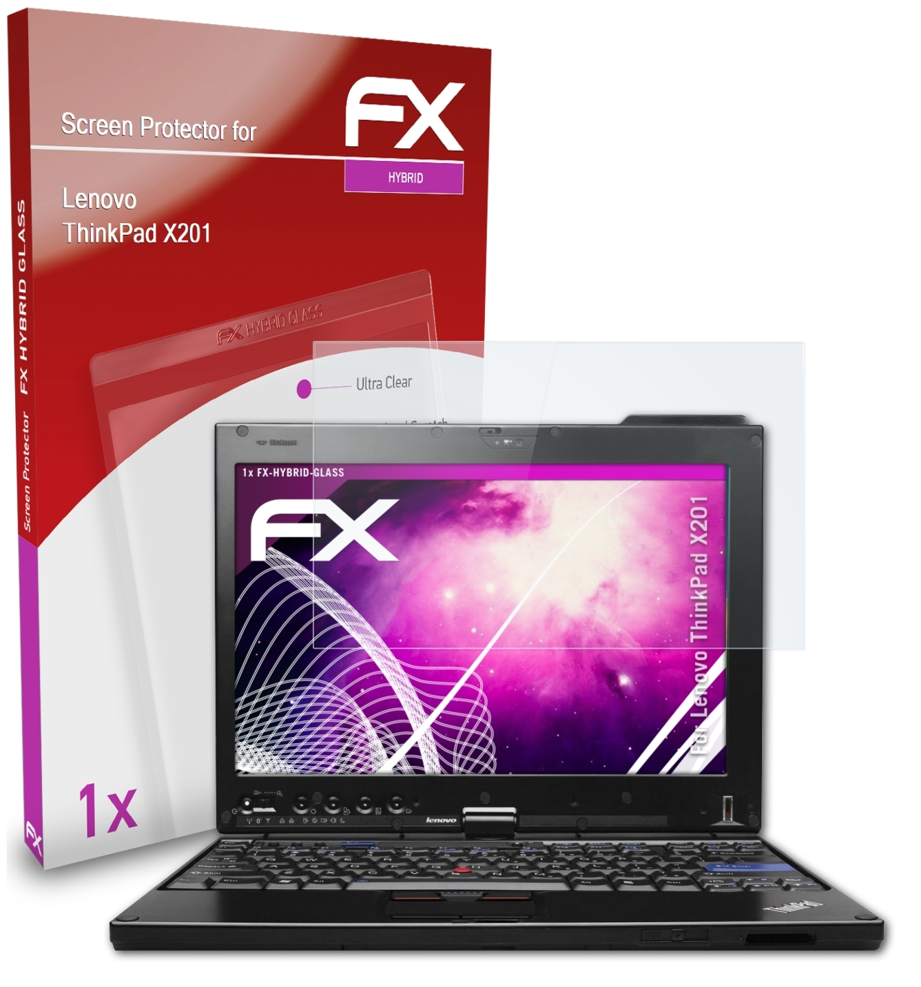 FX-Hybrid-Glass X201) ATFOLIX ThinkPad Schutzglas(für Lenovo