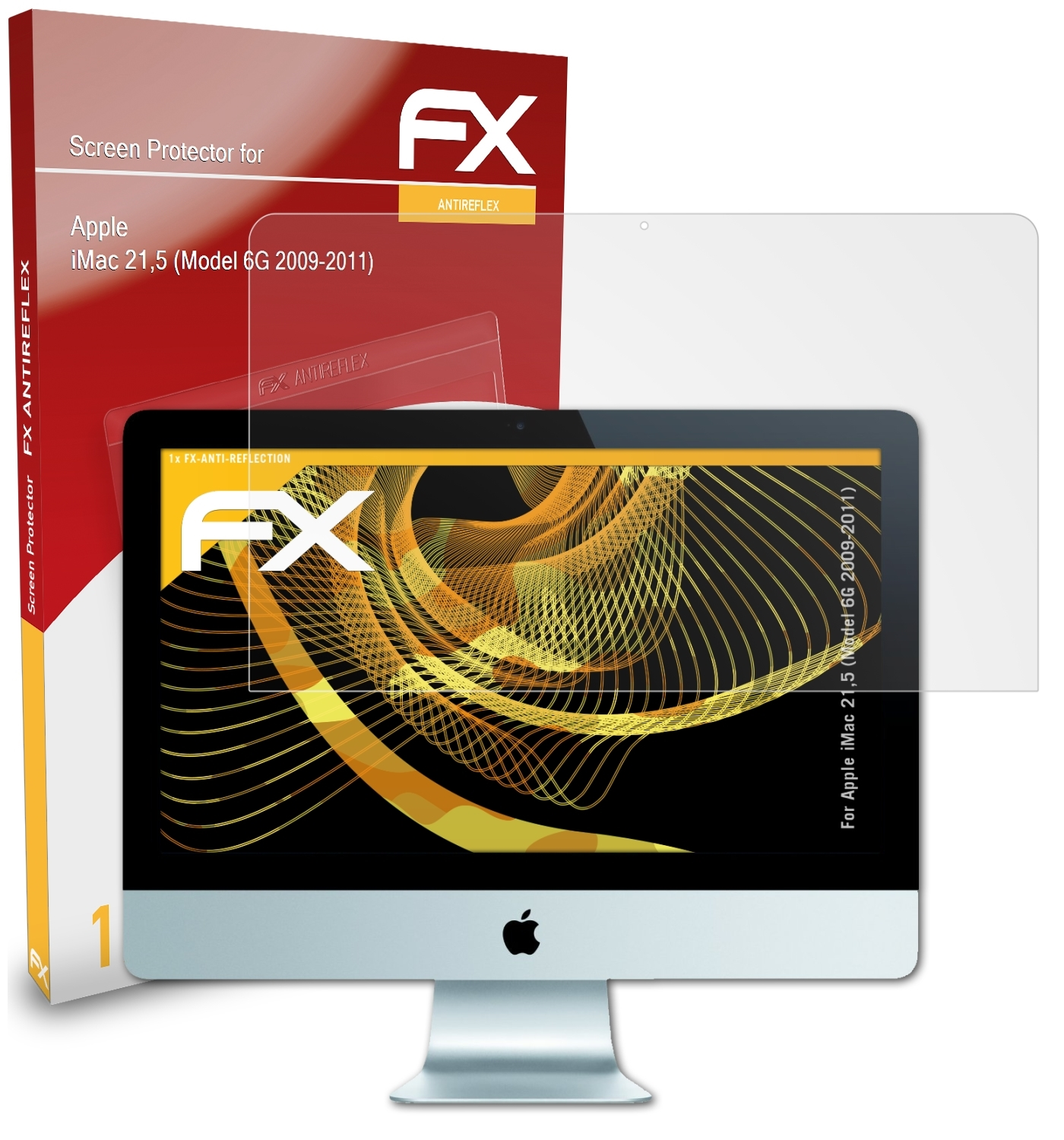 ATFOLIX FX-Antireflex Displayschutz(für Apple iMac (Model 2009-2011)) 6G 21,5
