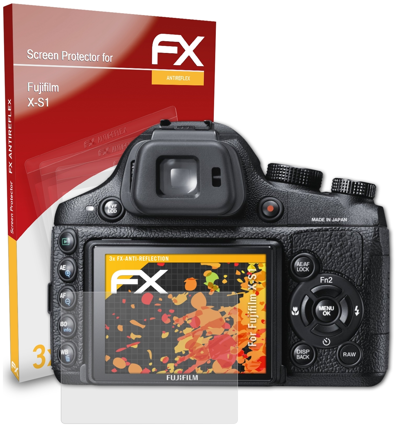 3x X-S1) FX-Antireflex Fujifilm ATFOLIX Displayschutz(für