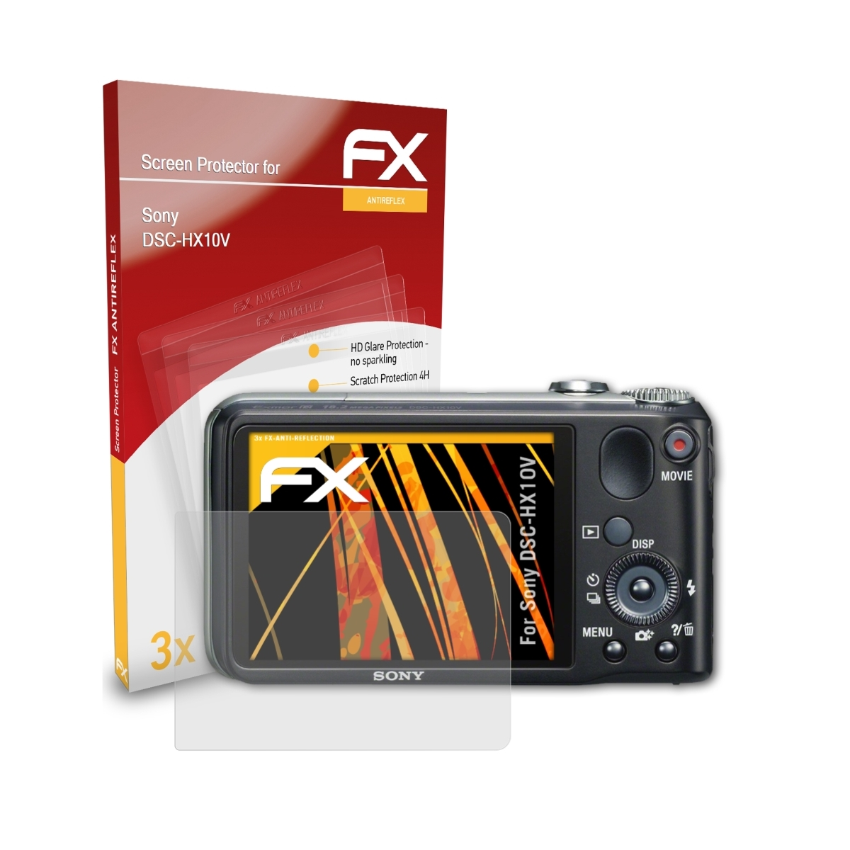 ATFOLIX 3x FX-Antireflex Sony Displayschutz(für DSC-HX10V)