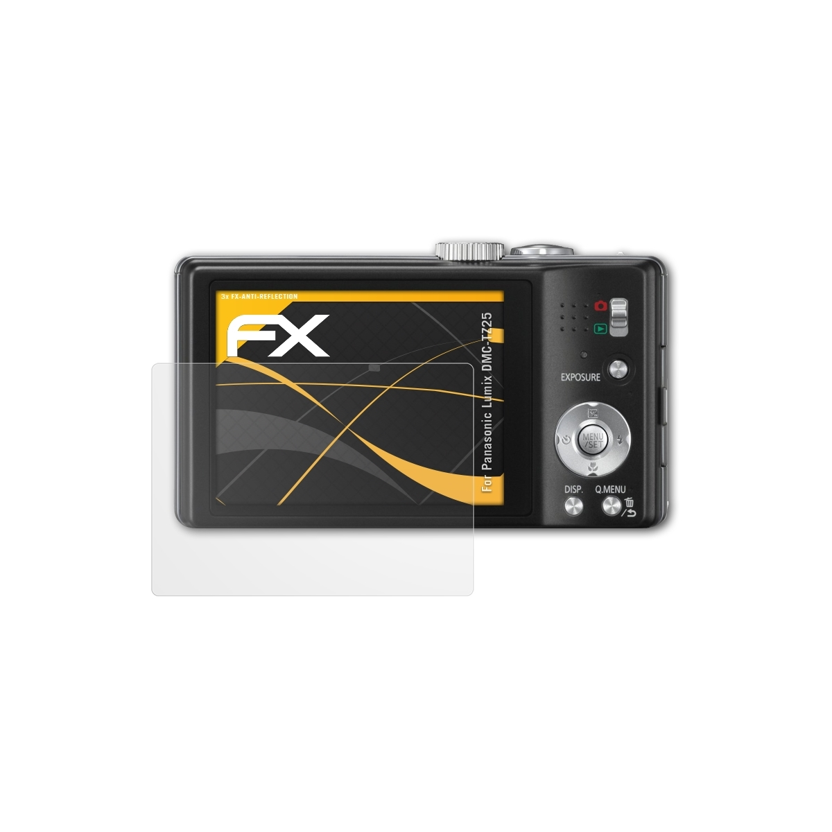 3x Displayschutz(für ATFOLIX DMC-TZ25) Panasonic Lumix FX-Antireflex