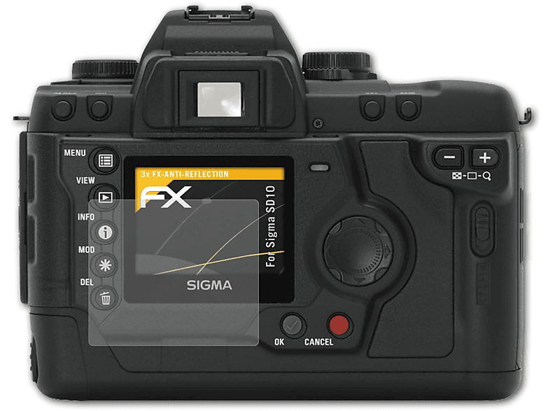 3x Sigma ATFOLIX Displayschutz(für FX-Antireflex SD10)