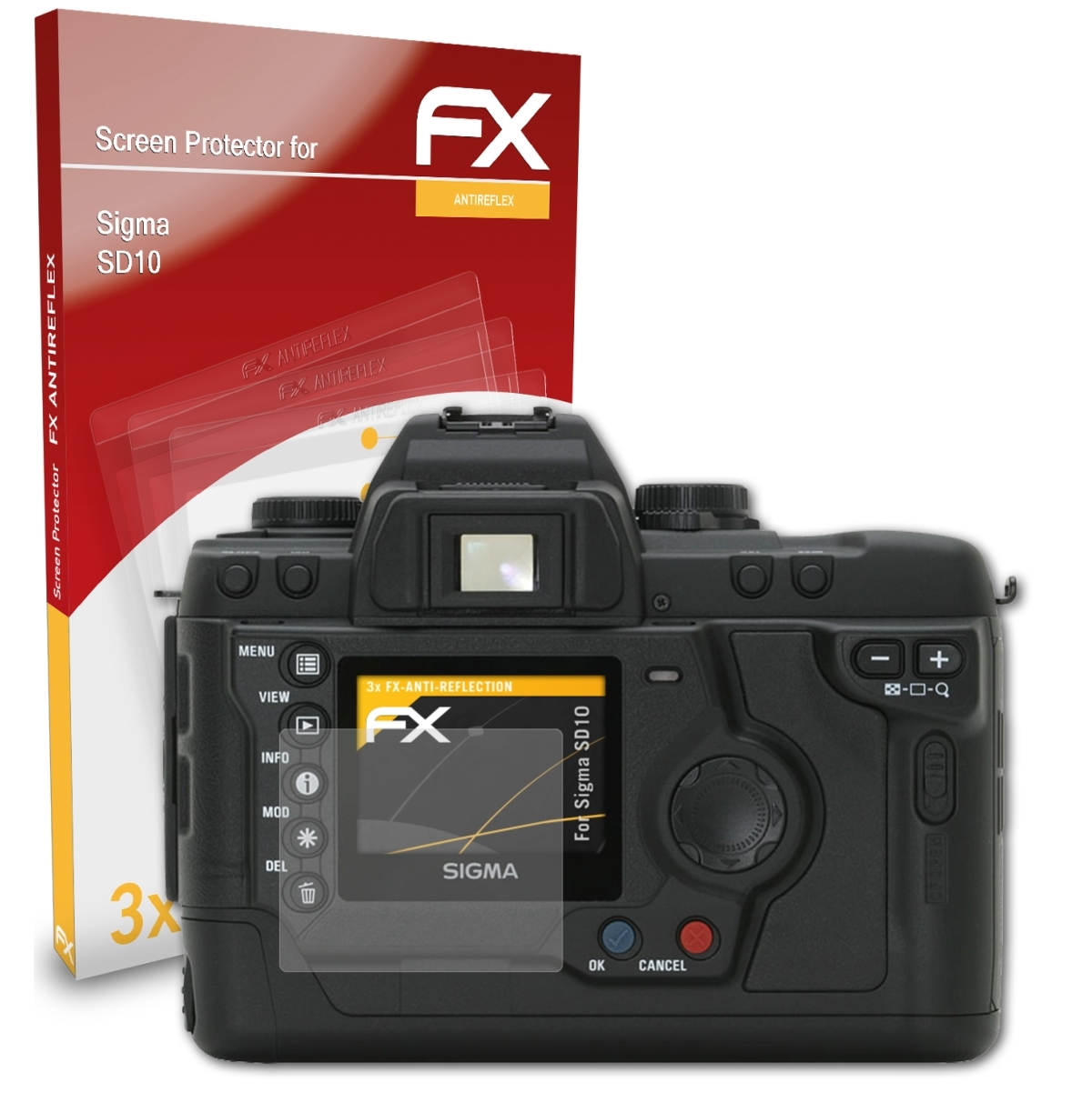 FX-Antireflex Sigma 3x ATFOLIX Displayschutz(für SD10)