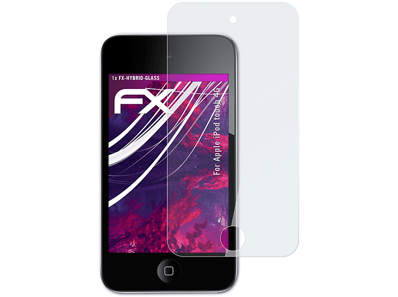 Apple touch FX-Hybrid-Glass ATFOLIX Schutzglas(für 4G) iPod