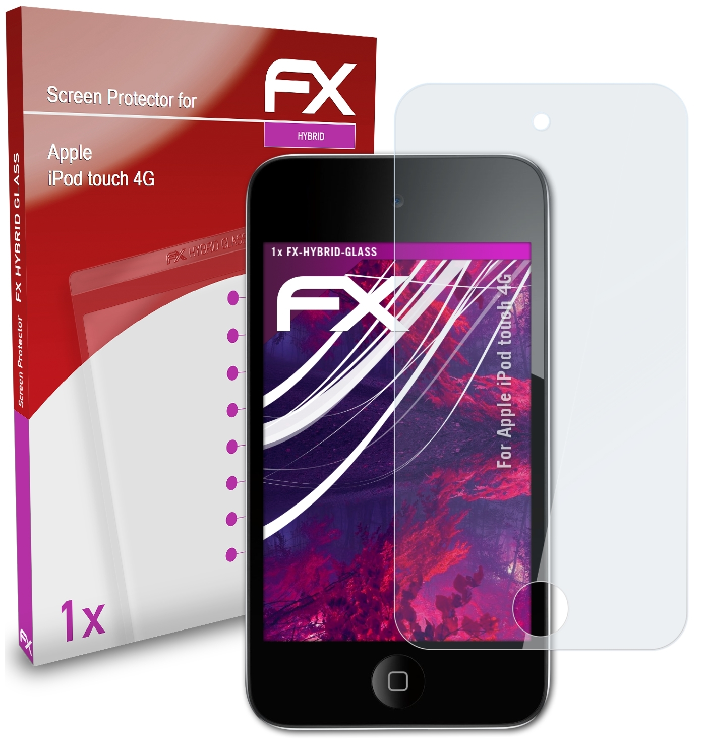ATFOLIX FX-Hybrid-Glass touch Schutzglas(für iPod 4G) Apple