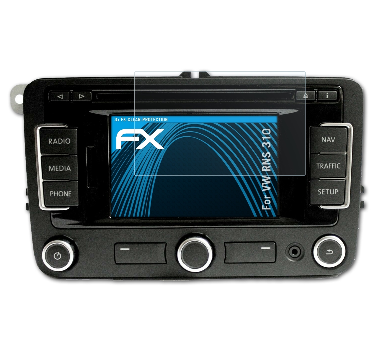 FX-Clear ATFOLIX 310) VW Displayschutz(für RNS 3x