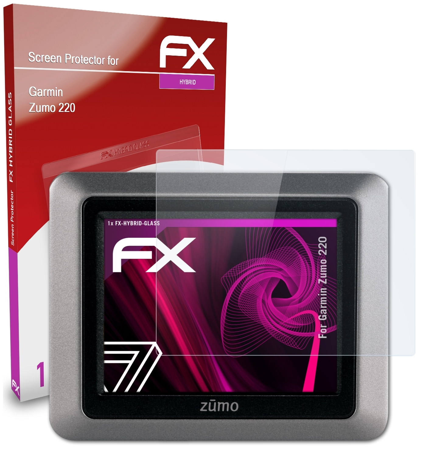 Garmin FX-Hybrid-Glass Schutzglas(für ATFOLIX Zumo 220)