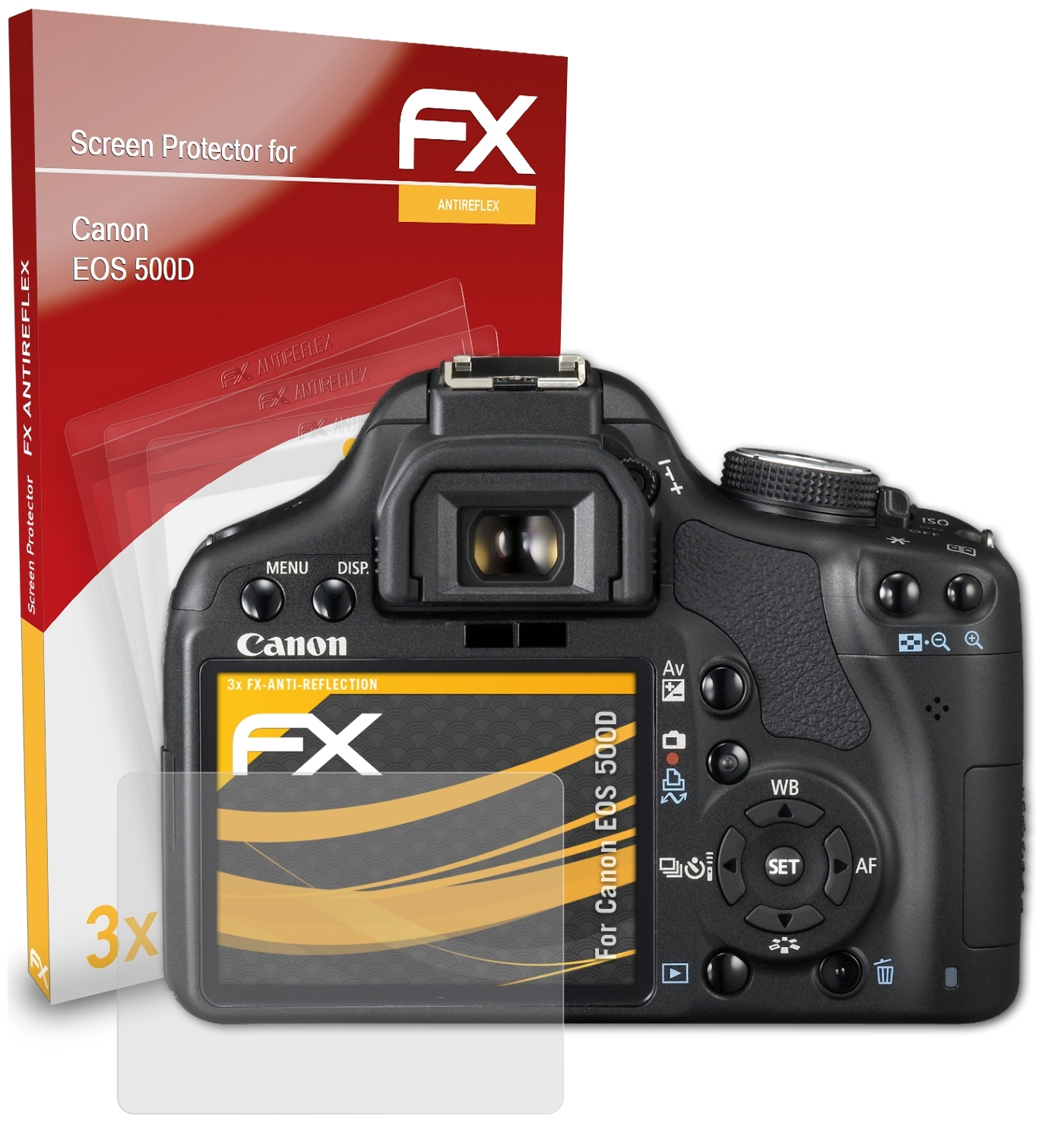 Displayschutz(für Canon FX-Antireflex 3x 500D) EOS ATFOLIX