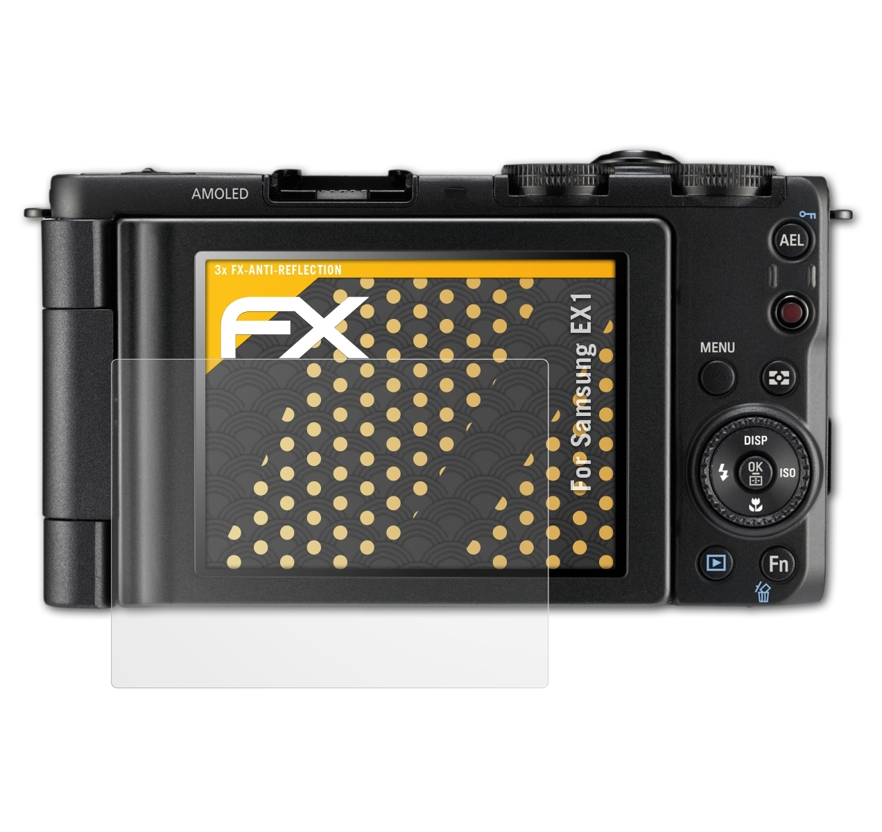 3x Samsung EX1) FX-Antireflex Displayschutz(für ATFOLIX