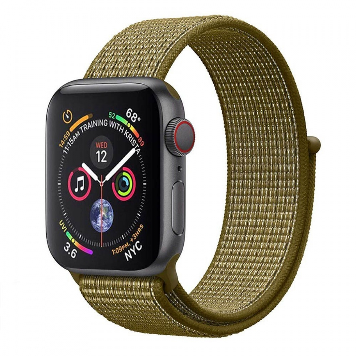 CASEONLINE Nylon, Watch Multicolor Apple, Smartband, 44mm