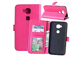 CASEONLINE Klappbare - Pink, Bookcover, Huawei, Honor 5X, Multicolor