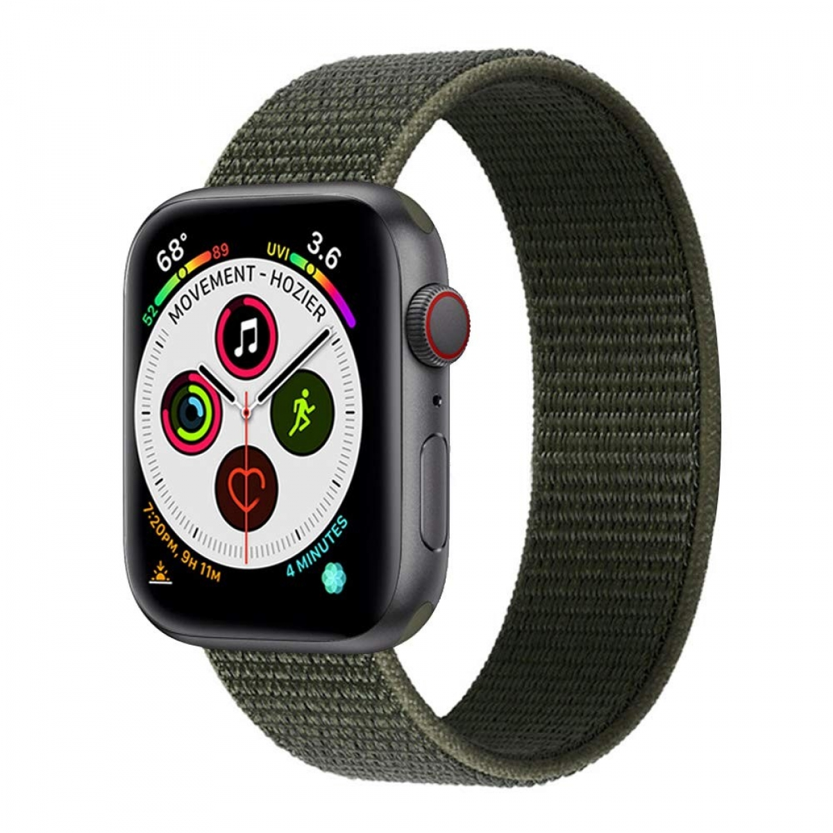 Nylon, 40mm, 6 CASEONLINE Watch Multicolor Smartband, Apple,