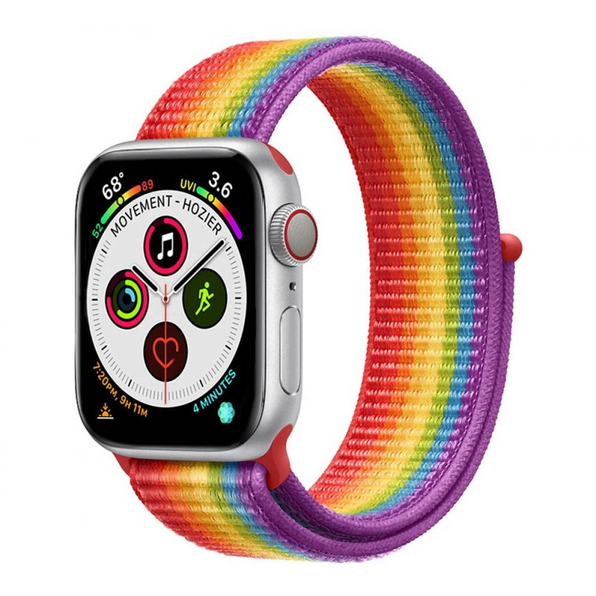 Smartband, Apple, Nylon, 5 Multicolor CASEONLINE Watch 44mm,