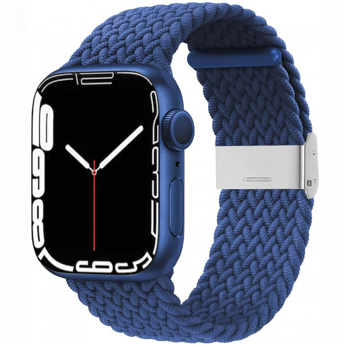 CASEONLINE Braided, Watch Sportarmband, Blau 7 Apple, 41mm
