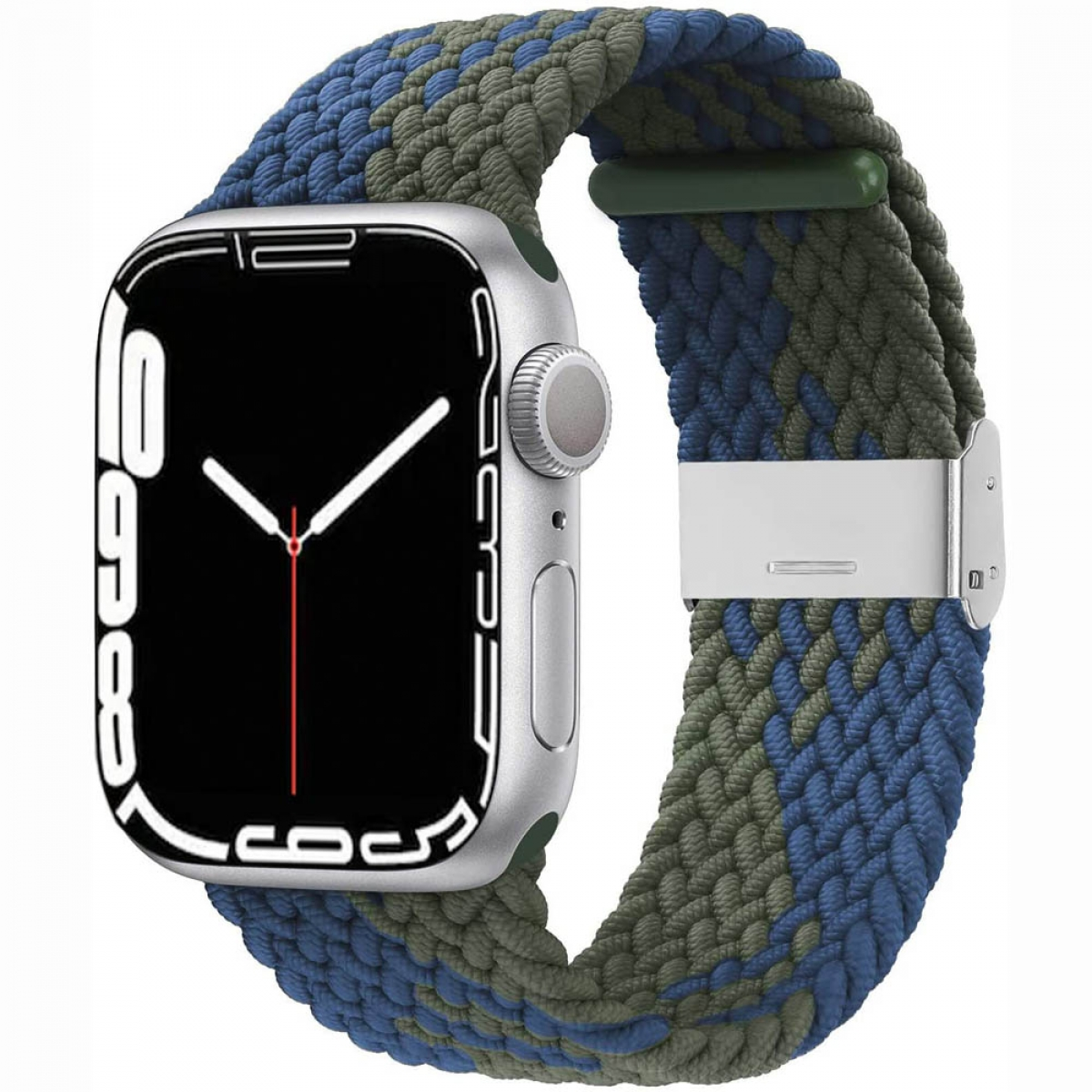 CASEONLINE Braided, 45mm, Apple, Sportarmband, Blaugrün 7 Watch