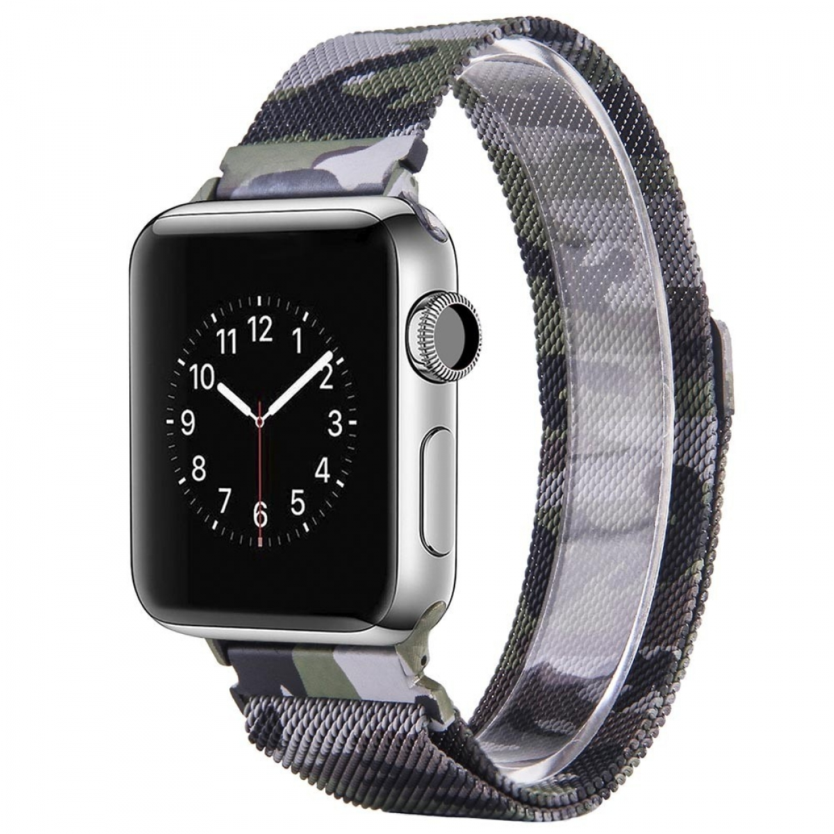 CASEONLINE Milanaise Camouflage, Smartband, Apple, 44mm, Watch Multicolor