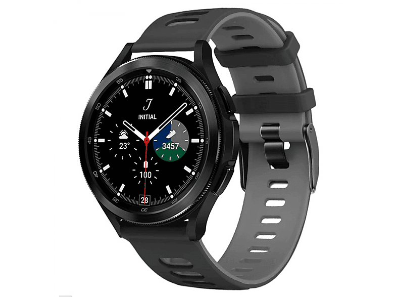 CASEONLINE Twin, Smartband, Garmin, Galaxy Watch 5 Pro (45mm), Schwarzgrau | Smartwatch Armbänder